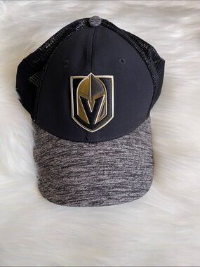 Fanatics Black & Gray Shield Logo Golden Knights Hat